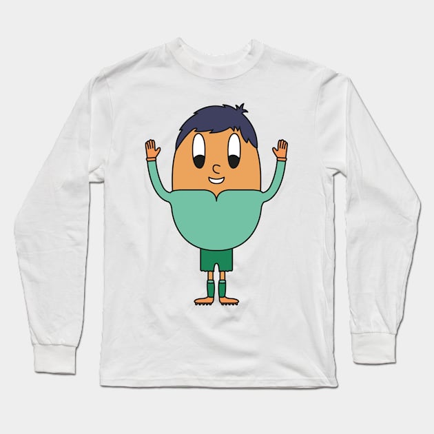 Soccer-Goalkeeper Egg Long Sleeve T-Shirt by M.-P.-Mueller